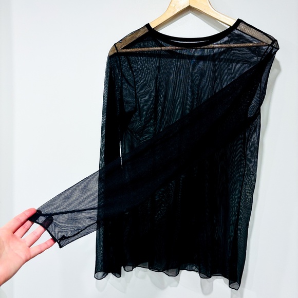 KOLLONTAÏ Landon black sheer top - Picture 8 of 10